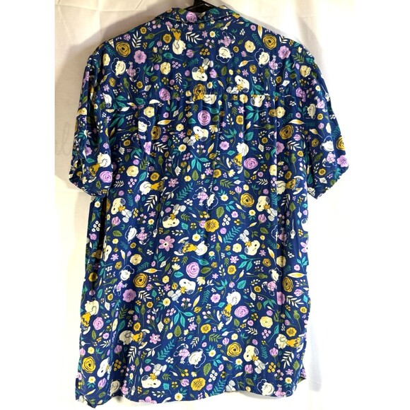 Vintage Peanuts Button Down Mens Shirt Size Medium - Picture 4 of 6